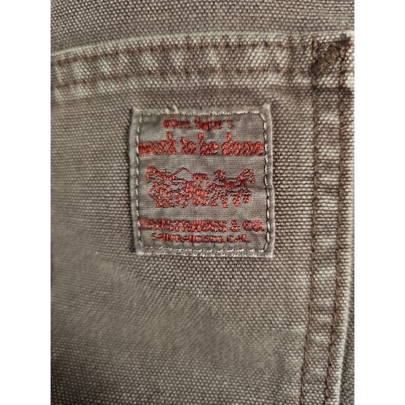 Levi's Workwear Red Tab Overalls Super Sour Garment Dye Purple NOWT - Picture 6 of 7